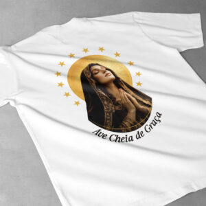 Camiseta Ave Cheia de Graça Manto Vivo