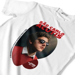 Camiseta São Carlo Acutis Manto Vivo