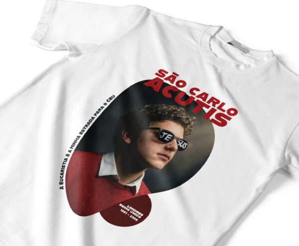 Camiseta São Carlo Acutis Manto Vivo