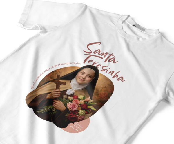 Camiseta Santa Terezinha Manto Vivo