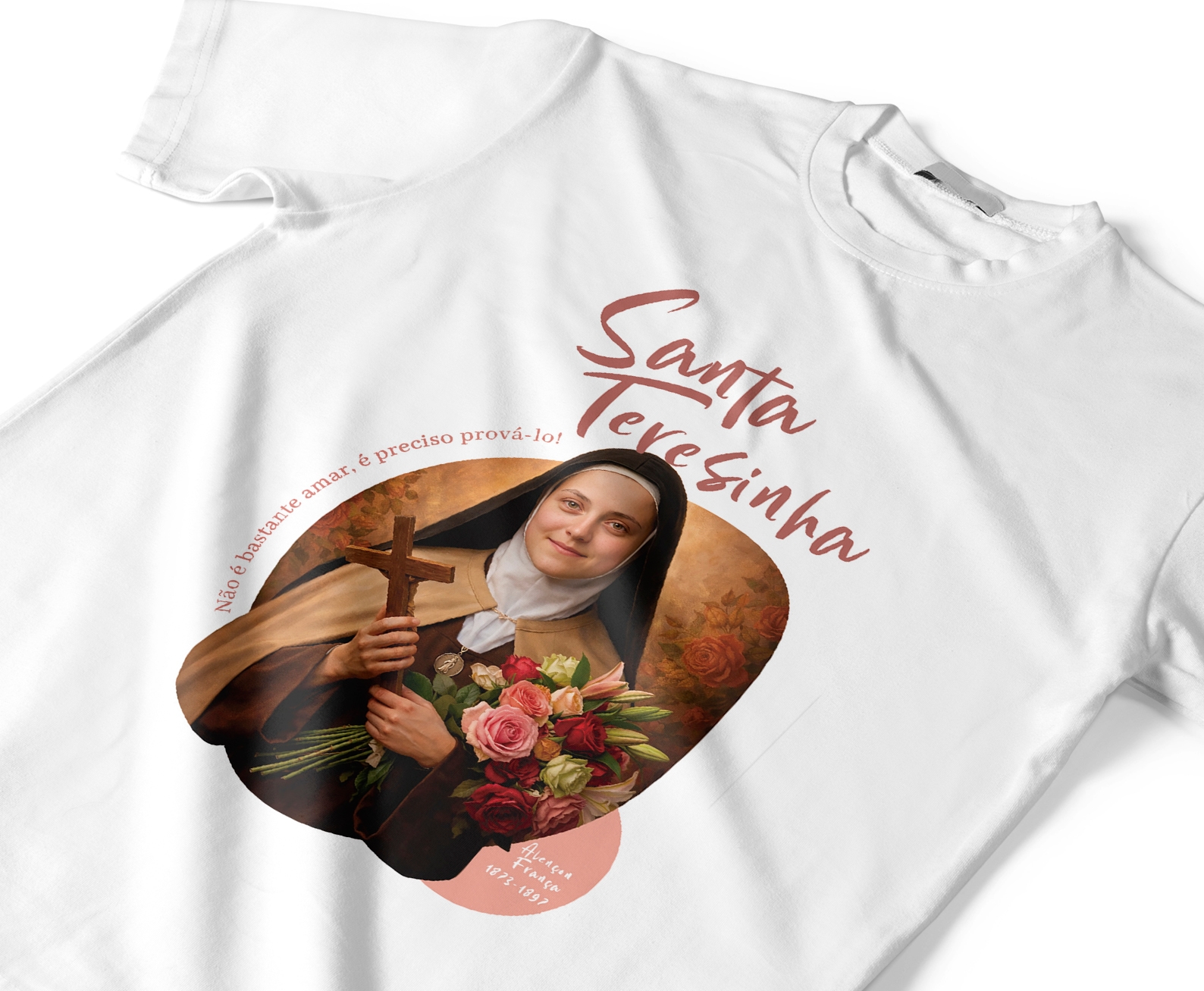 Camiseta Santa Terezinha Manto Vivo